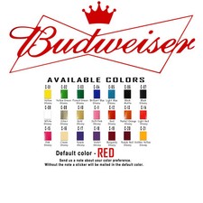 Vinyl Decal Sticker Budweiser
