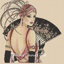 Art Deco Lady Cross stitch