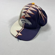 Vintage 90s Denver Broncos NFL Hat Cap Starter Pro Line Shockwave Rare Mens