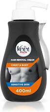 VEET 400ml Men Hair Removal Cream Pump  for Sensitive Skin