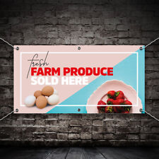 PVC Banner Print Sign fresh farm food produce Business Advertise Waterproof