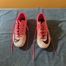 Kids Pink Nike Mercurial Football Boots Uk Size 5 Moulded Studs