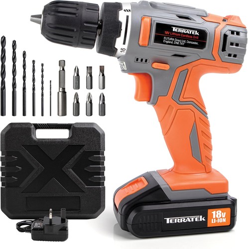 Terratek cordless drill driver - drill,