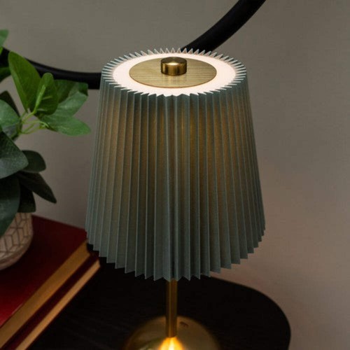 Metal table lamp - metal, egg