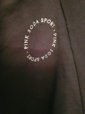 Dark Green Pink Soda Joggers Women's Size 2XL Elastic Waist Drawstring Pockets