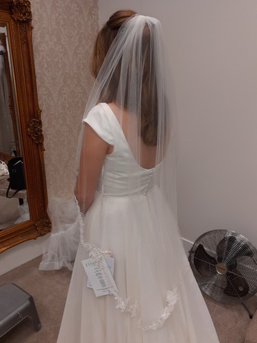 Ivory wedding veil - wedding,