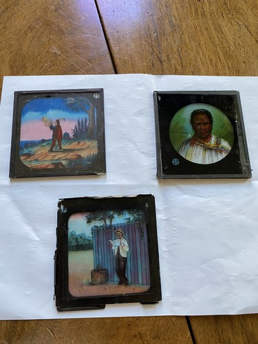 Old projector slides x 8 - slides,