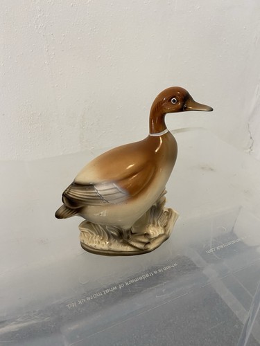 Vintage ceramic duck figurine - vintage,