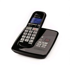 Motorola S3012 Single Digital Cordless Telephone with Answer Machine In Black