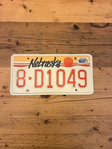 Vintage nebraska license - nebraska, us