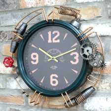 Industrial Wall Clock Retro