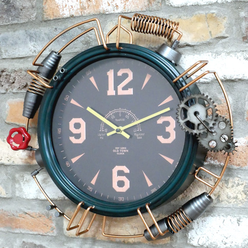 Industrial wall clock retro - wall,