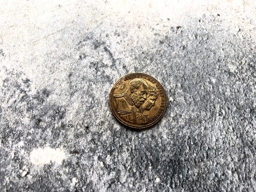 1902 coronation coin token - 1902,