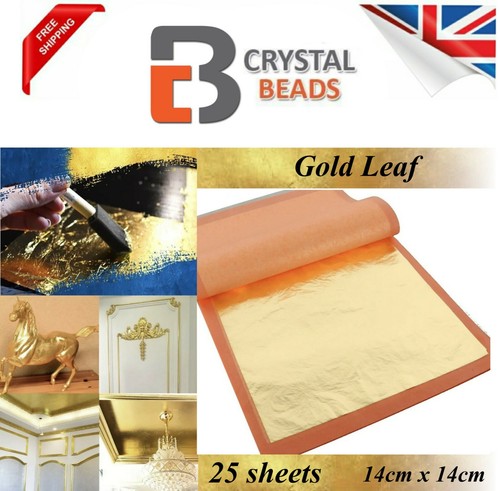 Large gold leaf 100 - gold, genuine