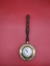 Old Vintage Unusual Brass Miniature Wall Clock SMITHS Empire