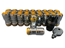 20 Chrome Gold lug nuts for