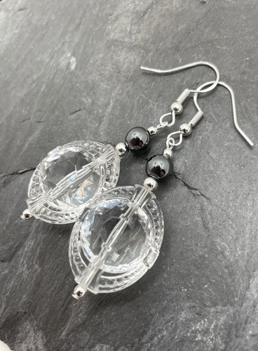 Vintage unusual clear glass - clear,
