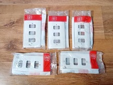 5 X MK Logic Plus 3 Gang Grid