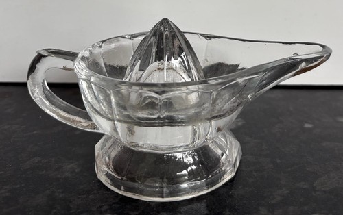 Vintage clear pressed glass - pressed,