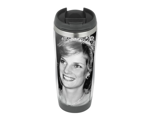 Princess diana travel mug - diana, bw