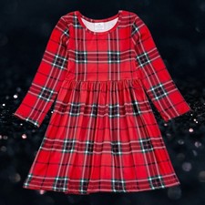 Girls  Red Tartan Dress