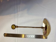 Vintage Brass Ladle or Small Serving Spoon Mother of Pearl