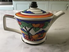 Sadler Pottery - Colourful -  Art-Deco Style - Tea Pot - Size 10cm High