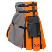 Men's Scottish Grey and Orange