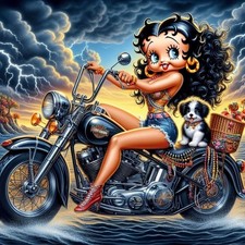 Betty Boop Rides Again Biker