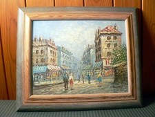 Vintage Oil Painting Parisian