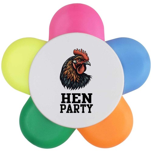 Hen party flower shape - party',