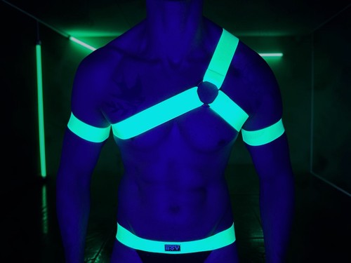 Mens neon green chest - mens,