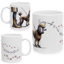 11oz Ceramic Poodle Mug, Dog