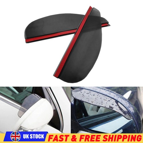 Black rear view side mirror - black,