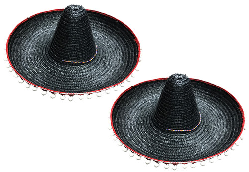 Mexican black sombrero - mexican,
