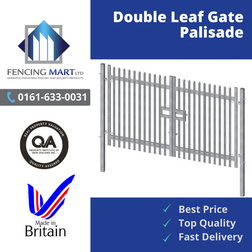 Palisade fence double leaf - fence,