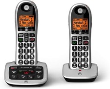 BT Digital Cordless Phone 4600 Twin Big Button With Call Blocker 1 Year Warranty