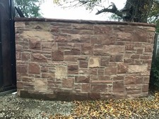sandstone walling