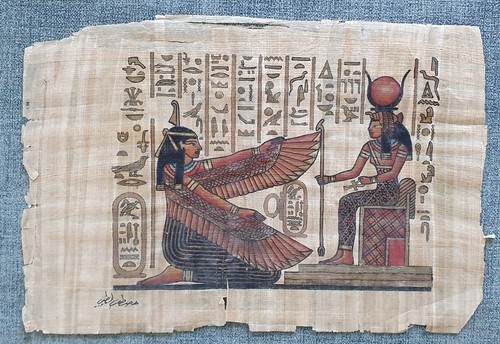 Vintage egyptian papyrus - papyrus, art