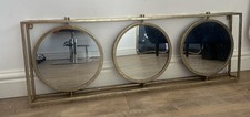 Libra Champagne Gold 3 Set Of Wall Mirrors Wall Hanging Mirror 3 Circle Mirrors 