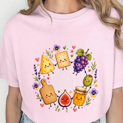 Cute charcuterie shirt - shirt, cheese