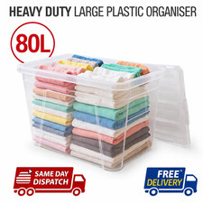 80L Clear Plastic Storage