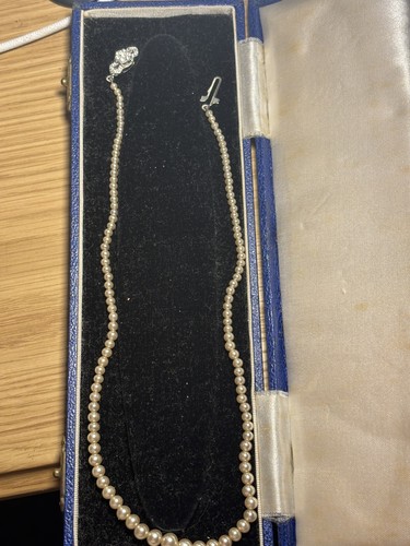 Antique pearl necklace - , with