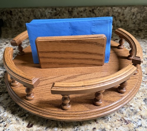 Lazy susan with - with, napkin