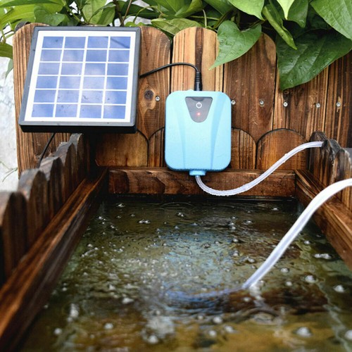 Solar power oxygenator pond - oxygenator,