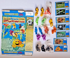 1999 Quaker Cereal Sugar Puffs Jungle Pencil Toppers (full set), Cards & Packet