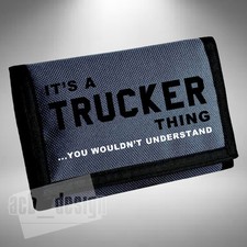 Trucker Thing Wallet Bag Base Wagon Lorry Truck Driver Heavy Goods