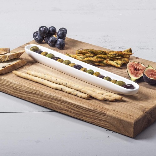 Porcelain olive serving dish - olive,