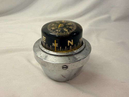 Old vintage ycm boat compass - old,