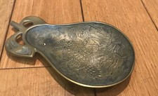 Vintage Large Solid Brass Pear